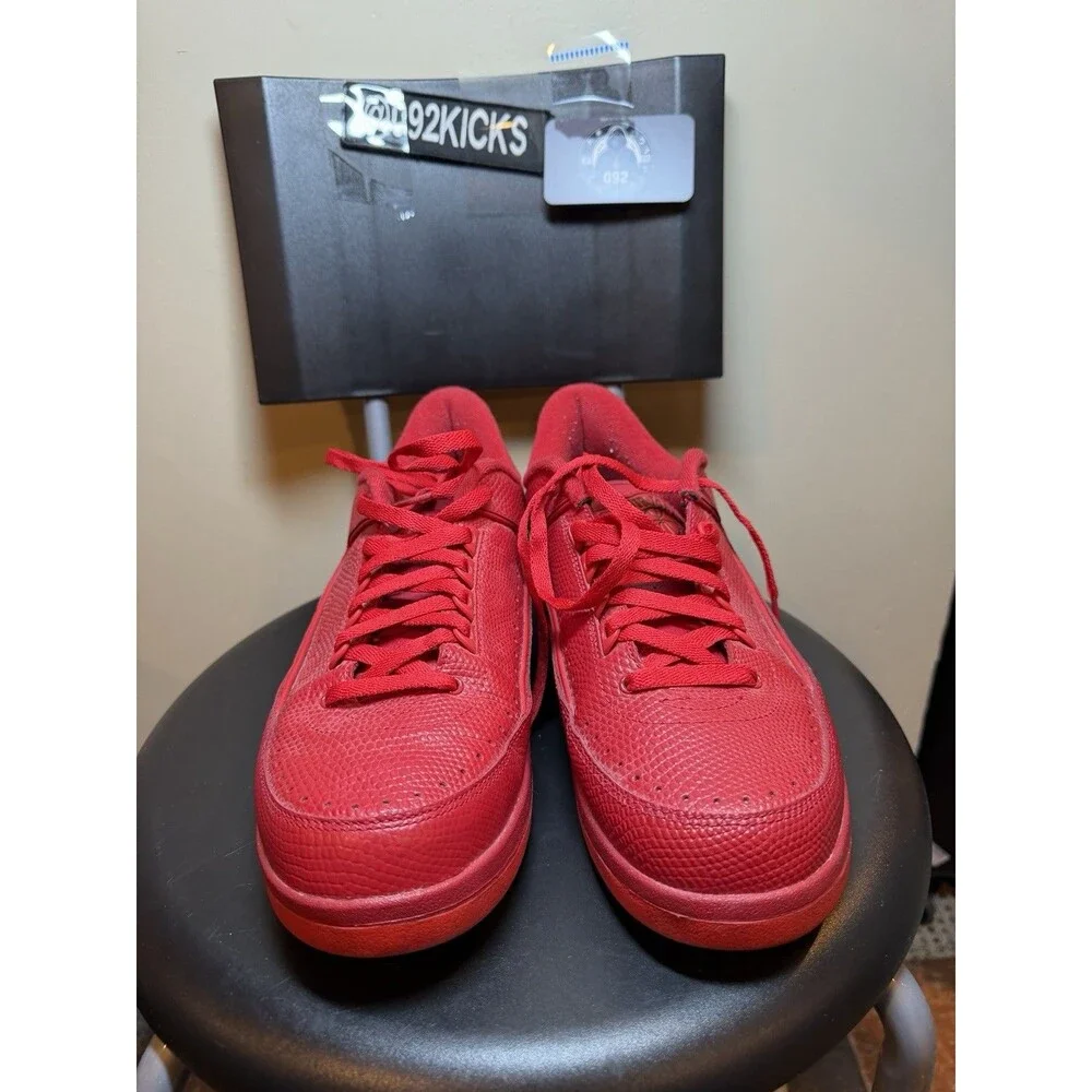 Nike Air Jordan 2 Retro Low Gym Red Size 10.5 Mens Used Clean No Box